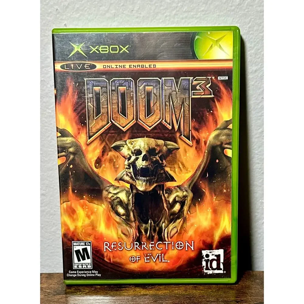 Doom 3: Resurrection of Evil (Microsoft Xbox) CIB, OG Original- Tested.